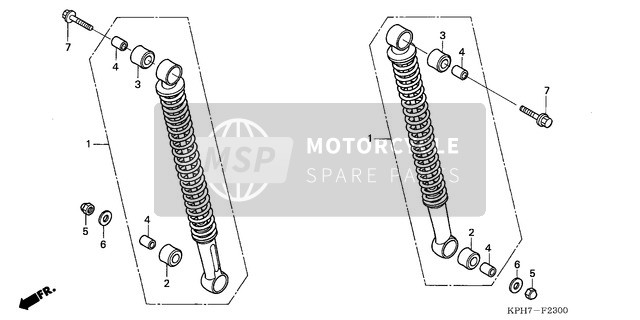 52400KPH972, Cushion Assy., Rr., Honda, 0